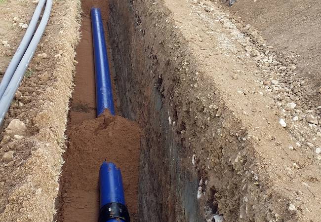 Leitungsverlegung Wiedersbach